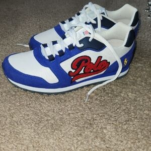 Polo by Ralph Lauren Kids' Blue and White Sneakers